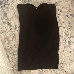 Black hm tube top dress